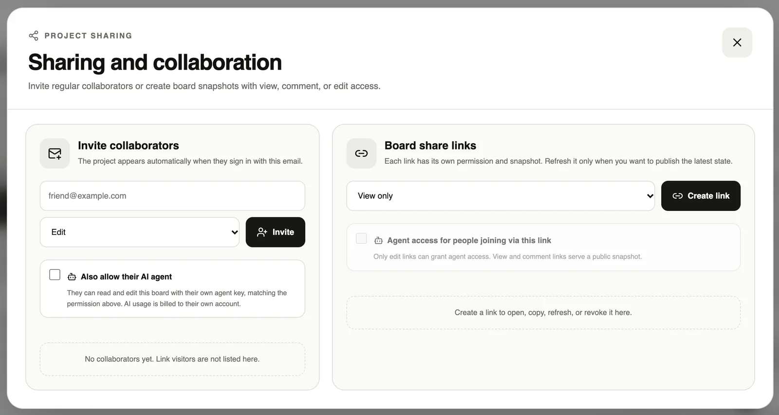 Sharing and co-editing