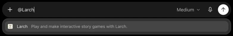 Type @Larch and pick Larch